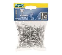 Rapid Rivets aveugles Ø4.0 x 10 mm Aluminium – Compatibles pinces RP10/RP40/RP60/RP100 – Sachet 100