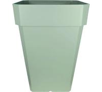 RiViERA - Bac à fleurs carré - SOLEILLA - Plastique H53x39x39 cm - Vert argile