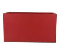 Riviera - Jardinière rectangulaire GRANIT 33 L 59x29.5x33.5 cm Rouge - Bac double parois avec rétention d'eau - Polypropylène recyclable - Fabriqué en France