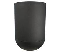 Riviera Bac à fleurs GRANIT TULIPE, plastique imitation pierre, diamètre 50 cm, hauteur 71 cm, couleur noir