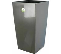 Riviera - Blumentopf Nuance - Viereck - 38 x 38 x H 69 cm - Glittergrau