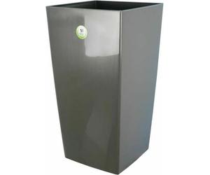 Riviera - Blumentopf Nuance - Viereck - 38 x 38 x H 69 cm - Glittergrau