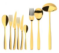 RIVIERA GOLD, Set de couverts 75 pièces, coffret Gallery, Casa Bugatti