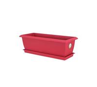 Riviera Jardinière Rectangle, 80cm x 40cm, Rouge