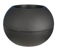 Pot de fleurs Boule - RIVIERA - Granit - D50 H34,5 cm - noir