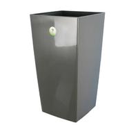 Riviera - Blumentopf Nuance - Viereck - 38 x 38 x H 69 cm - Glittergrau