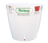 Riviera-Pot DE Fleurs EVA Rond Ø36-BLANC