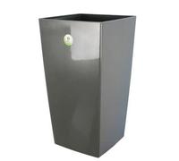 Riviera - Blumentopf Nuance - Viereck - 38 x 38 x H 69 cm - Glittergrau