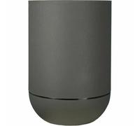 Bac à fleurs - RIVIERA - GRANIT TULIPE - Plastique - D50 x H71 cm - Gris