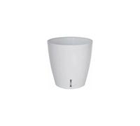 Pot de fleurs avec réserve d'eau RIVIERA - EVA NEW Rond - Ø 35 x H 33 cm - Blanc