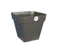 RiViERA Pot de fleurs Soleilla carré 50 cm diamètre Gris pailleté
