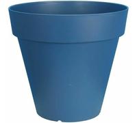 Pot de fleurs rond - RIVIERA - SOLEILLA - Plastique - D59 x H54 cm - Bleu