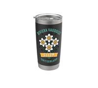 Riviera Vaudoise Glion Suisse Narcissi Gobelet isotherme en acier inoxydable double paroi
