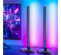 RIYO Barres lumineuses de jeu intelligentes avec hub USB-C, synchronisation des couleurs de l'écran du PC, lumières d'ambiance de bureau RGBIC à rythme musical, éclairage d'ambiance pour salle de jeux