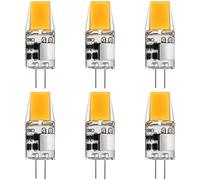 Riyueyi Ampoule G4 LED 5W AC/DC 12V Lampes LED G4 500LM Blanc Chaud 3000K Equivalent 50W Halogène Lampe Non-dimmable sans Scintillement, Pack de 6,Warm White 3000k,5W