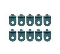 RIZGHWOY 50 Pièces Crochets de Serre en Plastique pour Vignes, Support de Plantes Suspendues, Insertion dans la Rainure du Toit, Torsion pour Installation Sécurisée avec Petits Paniers (Green)