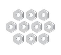 RIZGHWOY Couvercle de Pignon de Guidage D'écrou Hexagonal de Tronçonneuse de 8mm, Accessoire de Remplacement, écrou de Blocage en Acier Inoxydable pour Tronçonneuses et, 10 Pièces