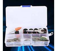 RIZGHWOY Kit D'accessoires pour Meuleuse 46 Pièces pour Outils électriques et Pneumatiques, Coupe, Meulage, Polissage, Rangement Portable et Pratique avec Matériaux en Alliage D'acier et de Laiton
