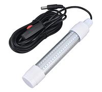 RIZGHWOY Lumière de Pêche Submersible 126LED, Projecteur étanche IP68 1000lm 13W 360° pour Pêche de Nuit (Blue)
