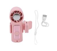 RIZGHWOY Ventilateur à Clipser, Mini Ventilateur Portatif à 6 Vitesses, Rechargeable par Refroidissement Turbo, avec Charge Rapide de Type C, pour la Maison, le Bureau et le Bureau (PINK)