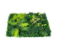RjcdOPL Lot de 6 Panneaux Végétaux Muraux Artificiels, 40 x 60cm, Plastique, Décoration pour Jardins, Balcons, Couloirs, Arrière-Plans