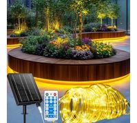 RJEDL 53M 500LED Guirlande Solaire Exterieur, Super Lange LED Schlauch Chaîne lumineuse, IP65 étanche à l'eau 8 Modi Guirlande Lumineuse Solaire, für Garten Terrasse Schlafzimmer Party, Mariage, Deko