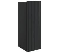 RJPLMFV Armoire Mural Noire 33 x 34,5 x 94 cm Bois d'Ingénierie Vintage | Portes pivotantes 90°, étagères spacieuses, style vintage polyvalent, fixation murale requise, entretien aisé
