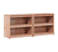RJPLMFV Meuble Cuisine Exterieur Douglas 212x55x92 cm 2 Pieces | Etageres Pratiques, Design Modulable, Rangement Jardin Terrasse, Entretien Facile