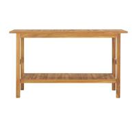 RJPLMFV Meuble Salle De Bain Bois De Teck Solide 132x45x75 cm | Avec 3 Paniers, 2 Trous De Drainage, Fixation Murale Incluse, Rangement Spacieux