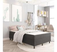 RJPLMFV Sommier Tapissier Gris Fonce 120x200 cm | Cadre MDF et Metal, Tissu Resistant, Facile a Assembler, Matelas Non Inclus