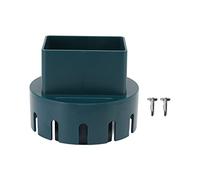 Rjrjc Adaptateur pour gouttière, adaptateur de vidange en plastique, connecteur convertisseur pour gouttière avec vis pour drainage de l'eau de pluie, en plastique, facile à installer (vert S, 5 x 7,6
