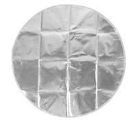 Rjrjc Tapis de brasero en matériau composite gris argenté pour protection contre la chaleur extérieure, barrière de 61 cm de diamètre pour foyers et barbecues