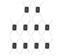 Rjrjc Tête de Rechange pour Taille-Bordures, avec Fil intérieur en Acier Inoxydable, pour Taille-Herbe électrique, Taille-Herbe de Jardin, Plastique ABS, 10 pièces