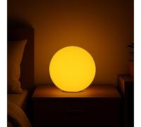 RKDTX Boule lumineuse LED sans fil de 15,2 cm avec télécommande, veilleuse 16 couleurs changeantes pour enfants, lampe d'ambiance rechargeable, étanche IP68 pour la maison, les fêtes, la piscine, la