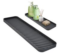Rkixlix Organisateur d'Évier en Silicone, Porte Éponge Antidérapant, 40,5cm | Tapis de Séchage en Silicone, Support Éponge, pour Cuisine et Salle de Bain
