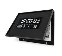 RKXKJ Cache Décoratif pour Horloge Numérique, Horloge Décorative pour Boîtier De Compteur Électrique, Épaisseur 3,2 Cm, avec Date, Température, Phosphorescent, Silencieux, 45 * 35cm