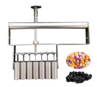 RKXKJ Machine Manuelle à Perles De Tapioca, Distributeur De Perles De Tapioca, en Acier Inoxydable, avec Séparateur à 8, 9 Ou 10 Trous, pour Desserts Maison, Bubble Tea Et Boules De Taro 10-Hole