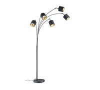 Rl lampadaire TOMMY - Noir doré