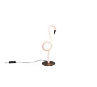 Lampe de table LED Lampe design rose Flamingo Lampe de salon Lampe d'appoint, 6W 550lm blanc chaud, LxlxH 12x14x35 cm