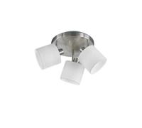 Rl plafonnier 3 spots tissu - Argent