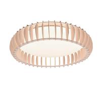 Trio-Leuchten Plafonnier LED Monte R62171930 38W bois clair/blanc 60 cm IP20