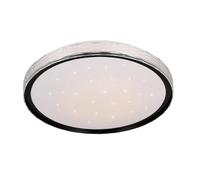 Rl Plafonnier LED rond effet étoilé - Noir