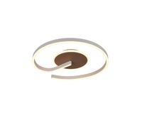 Rl plafonnier LED rond métal - Marron