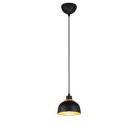 Rl - punch Plafonnier métal verre - Noir et or