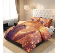 RLYXGS Chat Mignon Couette Imprimée sans Housse 200x200 cm