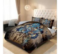 RLYXGS Couette sans Housse 140x200 Vintage Fleurs Couette Imprimée