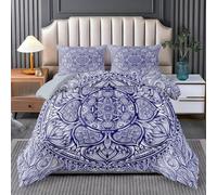 RLYXGS Couettes Imprimée 200x200 2 Personnes Mandala Paisley sans Housse