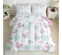 RLYXGS Couettes Imprimée 200x200 2 Personnes Papillon sans Housse