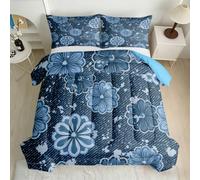 RLYXGS Pâquerette Floral Couette Imprimée sans Housse 200x200 cm
