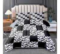 RLYXGS Pied-de-Poule Couette Imprimée sans Housse 180x200 cm